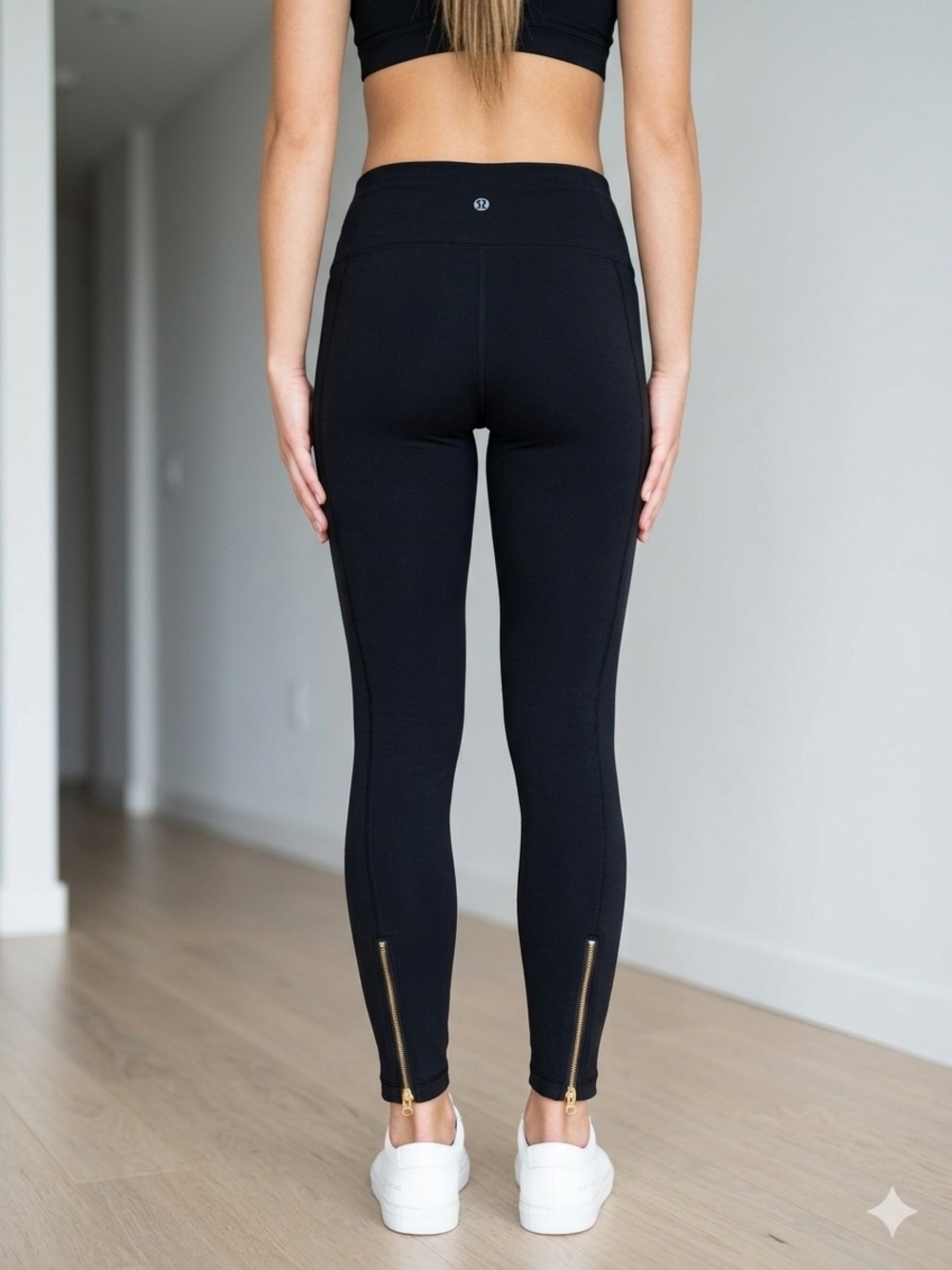 lululemon High Times Pantwith Gold Zippers